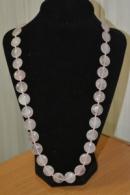 Бусы из розового кварца  077